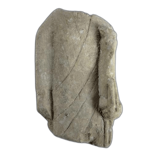 Fragmentary figure of a male votary, Classical Cypriot statue