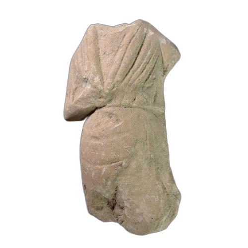Fragmentary figure of male votary, Classical Cypriot statue