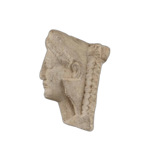 Head of a beardless Herakles figure, Cypriot statue