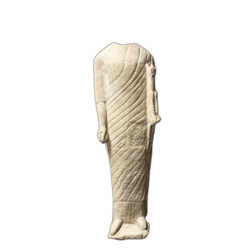 Fragmentary figure of male votary, Classical Cypriot statue