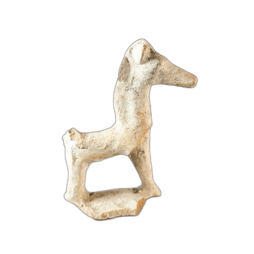 Fragmentary figure of a horse, Archaic II Cypriot statue