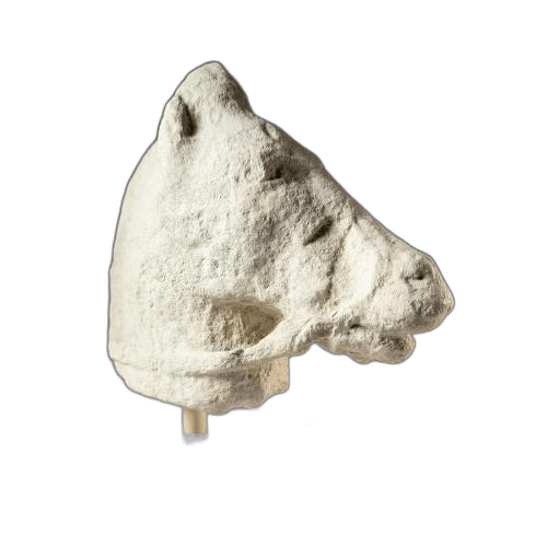 Head and neck of a horse figure, Classical Cypriot statue