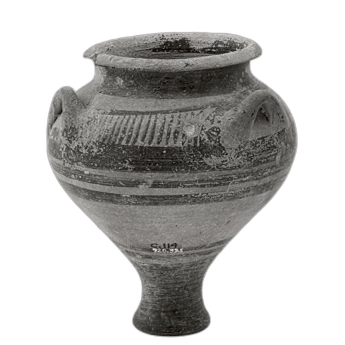 Small piriform jar, Late Bronze Age II Cypriot