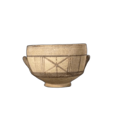 Cypriot White-Painted ware skyphos, Geometric III Cypriot
