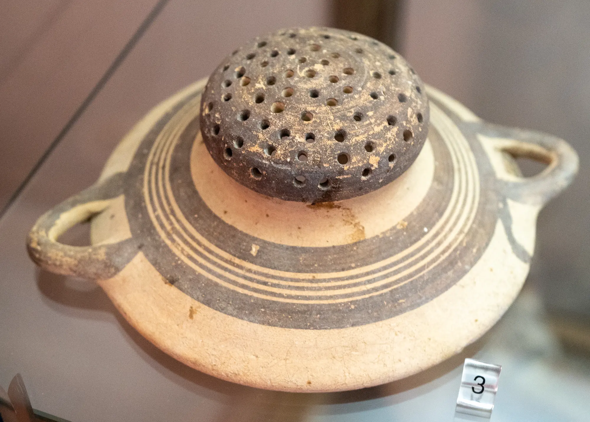 Strainer Dish, Geometric Cypriot