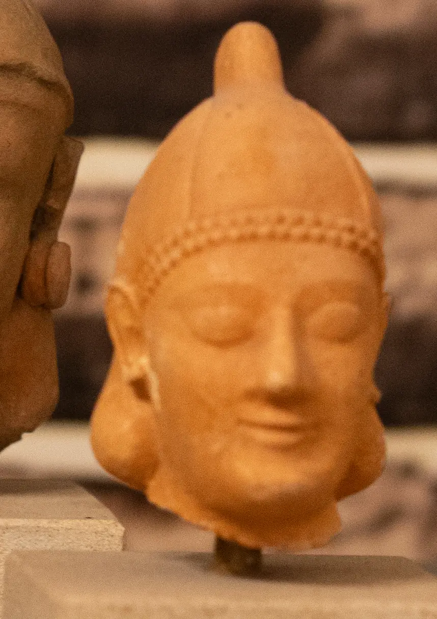 Limestone head, Geometric Cypriot statue