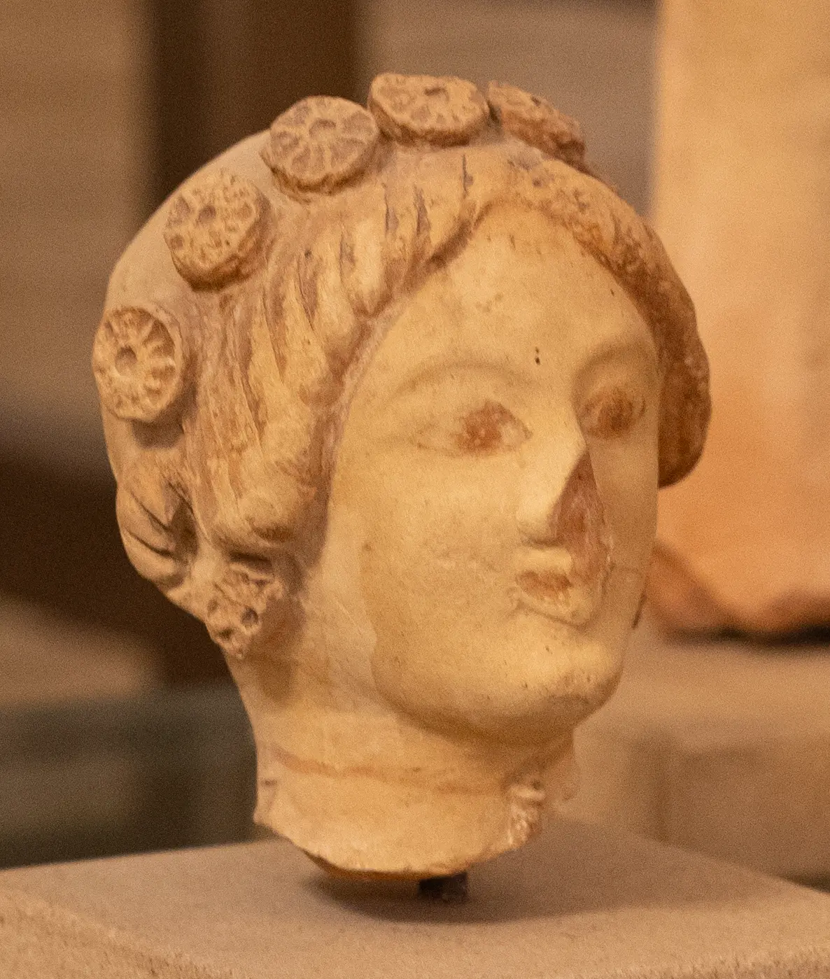 Limestone Head, Classical Cypriot statue