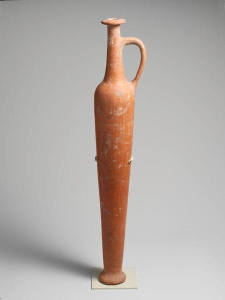Terracotta spindle bottle