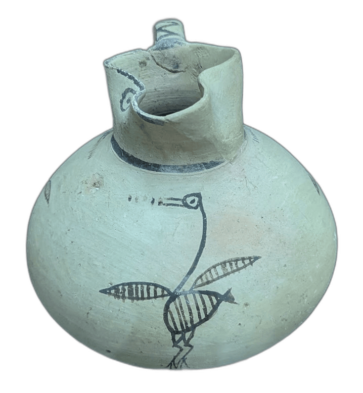 Small Oinochoe with Free Field Bird