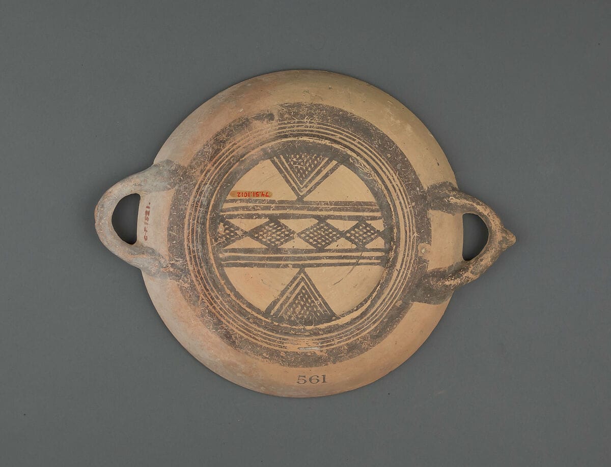Plate, Geometric I Cypriot dish