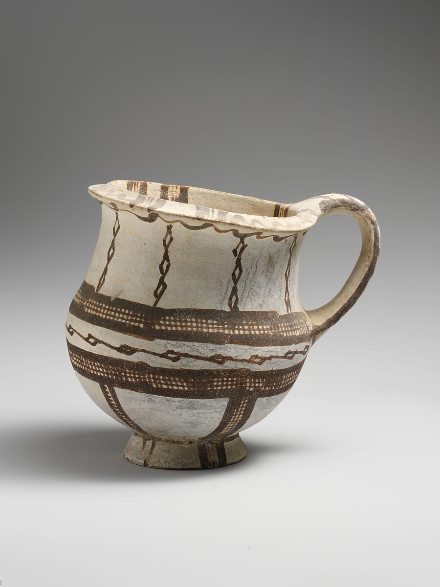 Terracotta tankard, Late Bronze Age II Cypriot jug