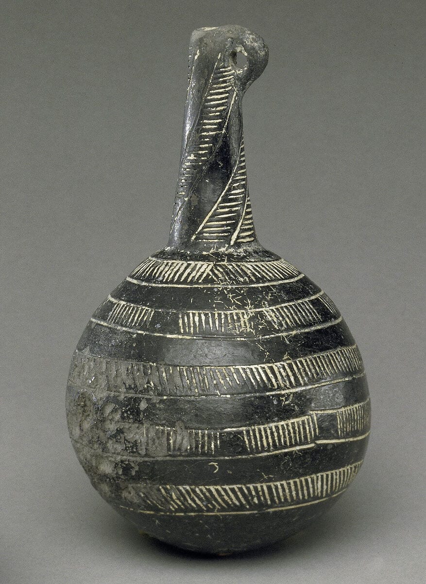 Terracotta bottle, Middle Bronze Age II Cypriot