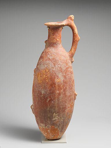 Terracotta flask, Middle Bronze Age I Cypriot