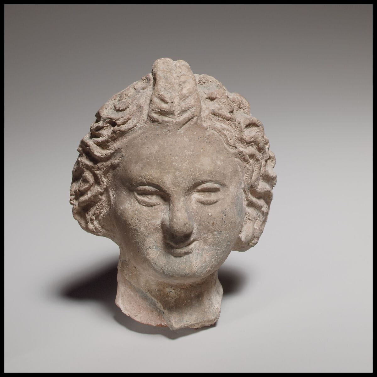 Head of a child, Hellenistic Cypriot statue