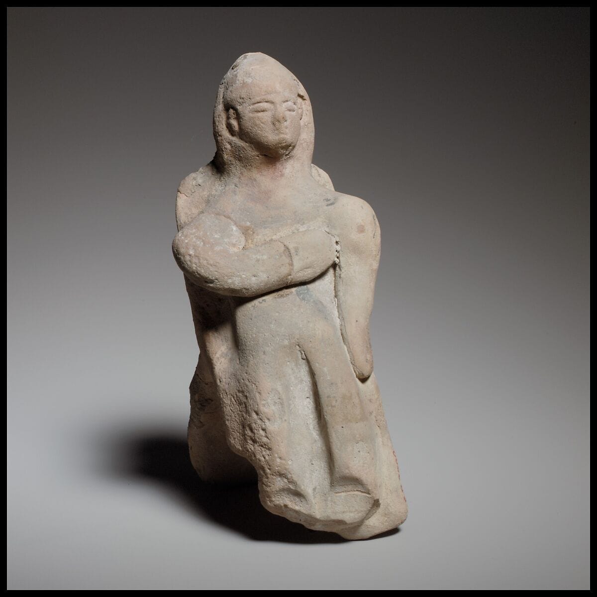 Seated female figurine, Archaic II Cypriot statue