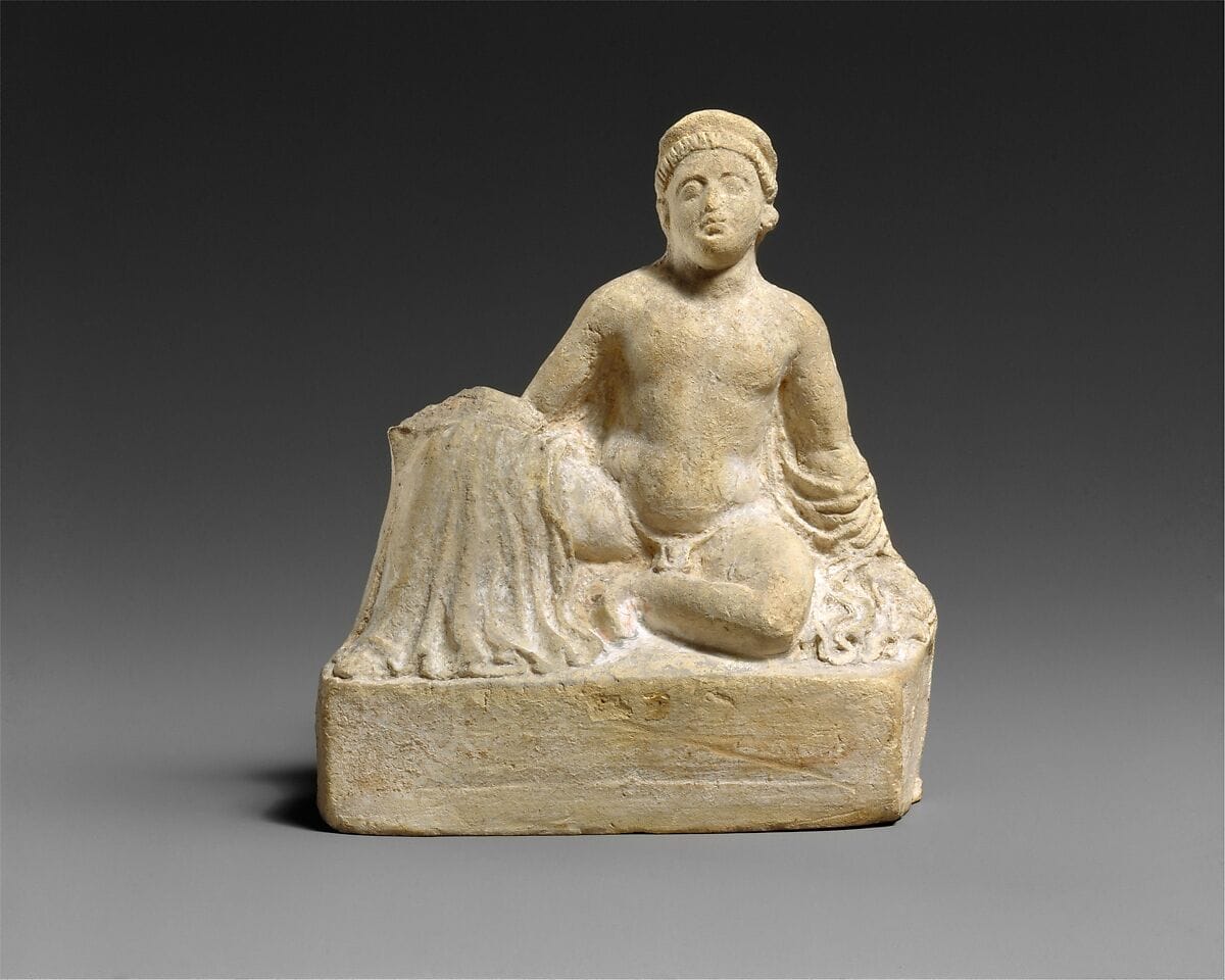 Terracotta statuette of a "temple boy", Hellenistic Cypriot