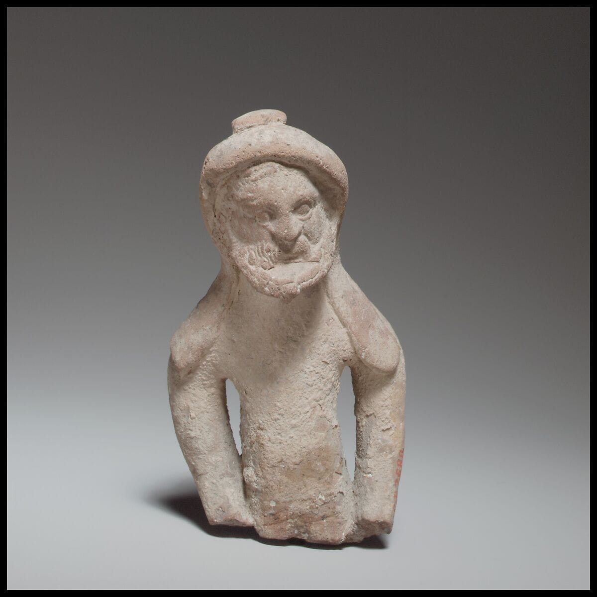 Terracotta statuette fragment of a male votary, Hellenistic Cypriot