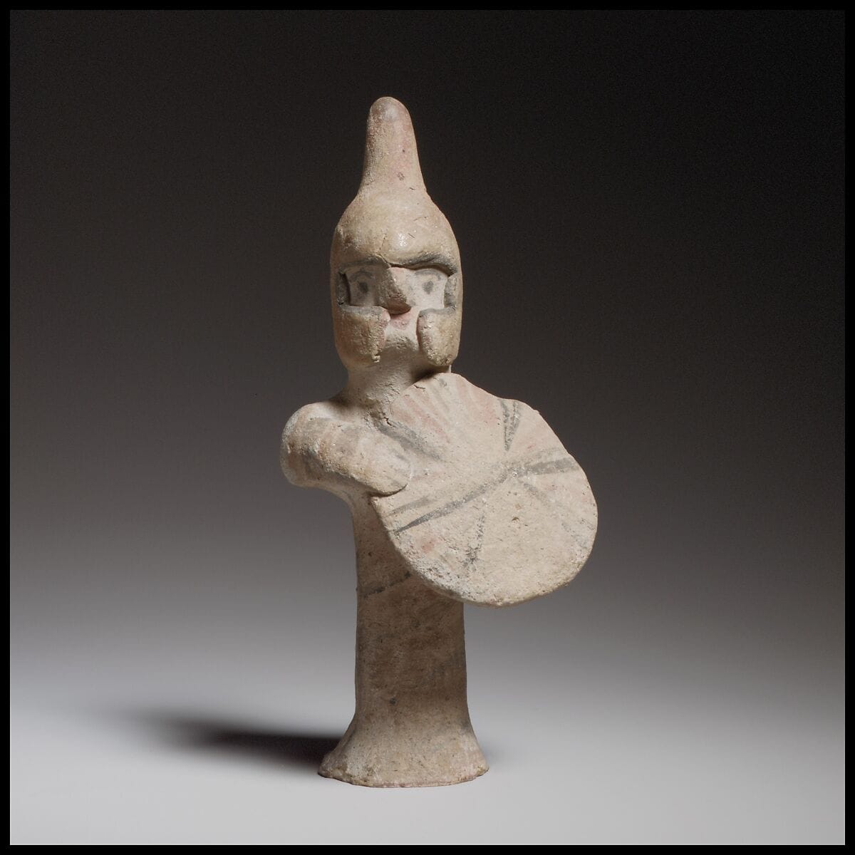 Shield bearer, Archaic II Cypriot statue