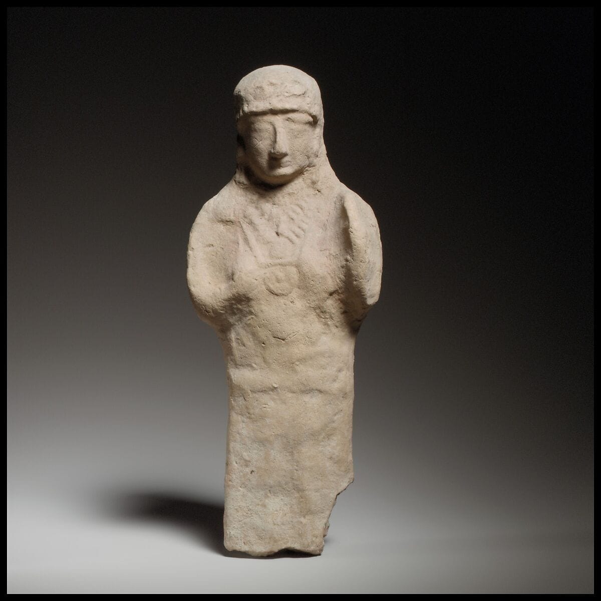 Standing female figurine, Archaic II Cypriot statue