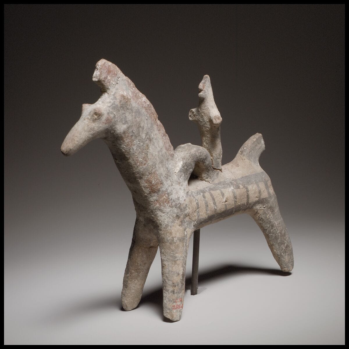 Horse and rider, Archaic I Cypriot complex vessel
