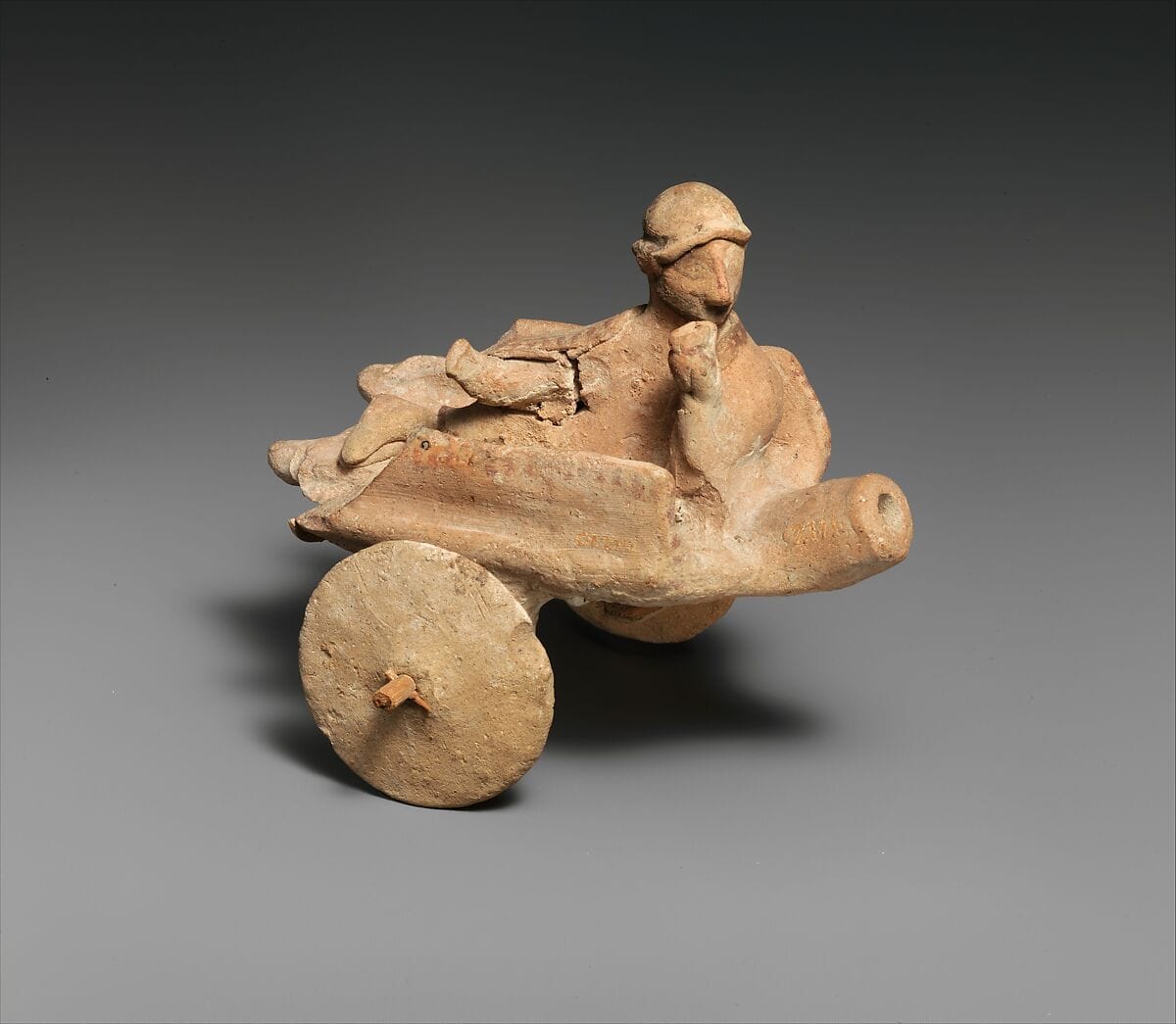 Terracotta model of a "cart", Archaic II Cypriot statue