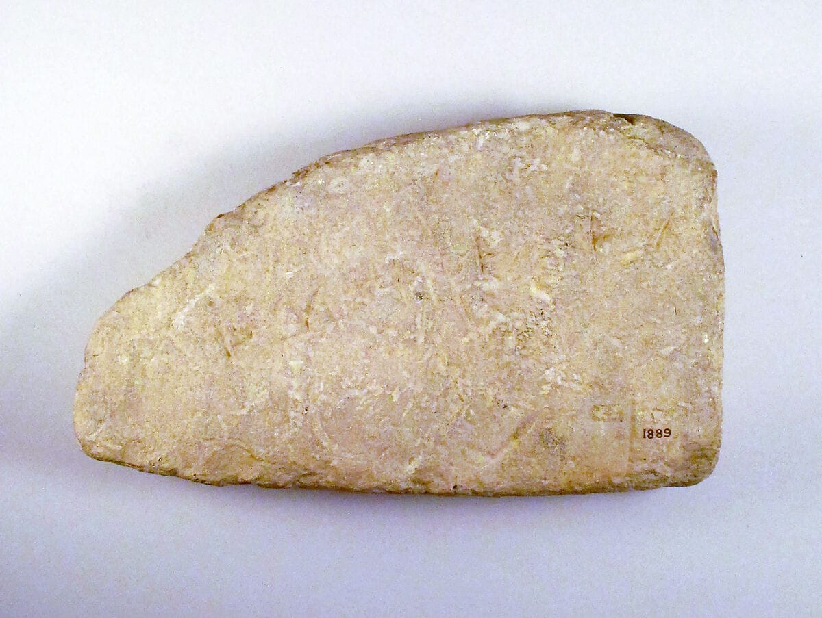 Limestone inscribed base, Bronze Age Cypriot
