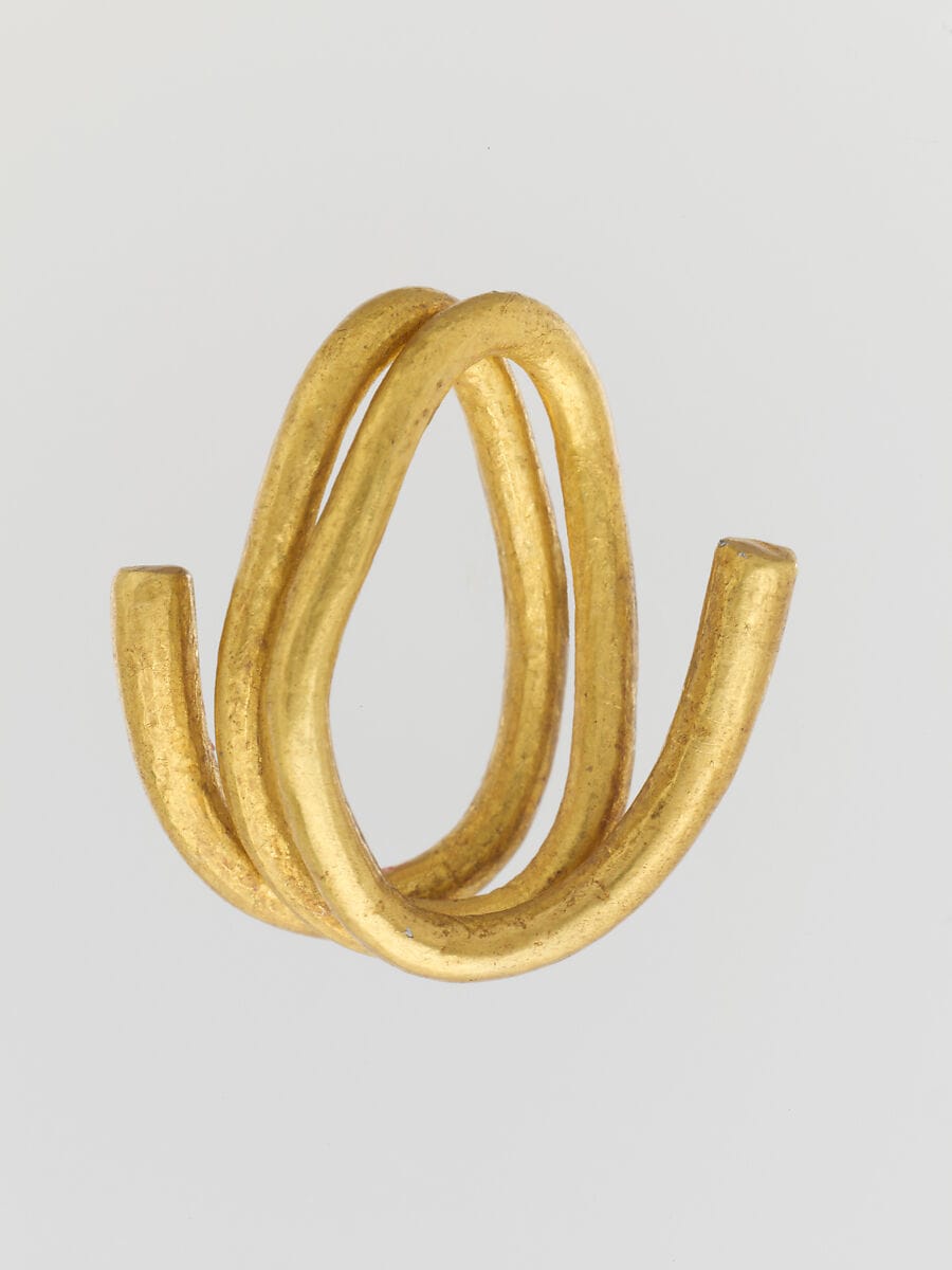 Gold spiral, Late Bronze Age II Cypriot jewelry