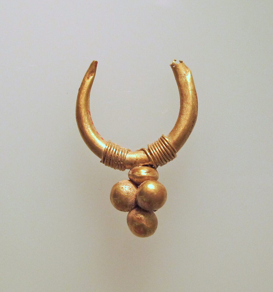 Earrings, Bronze Age Cypriot jewelry