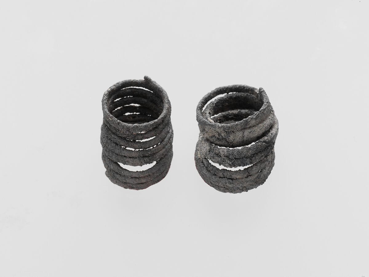 Silver spiral, Geometric III Cypriot jewelry