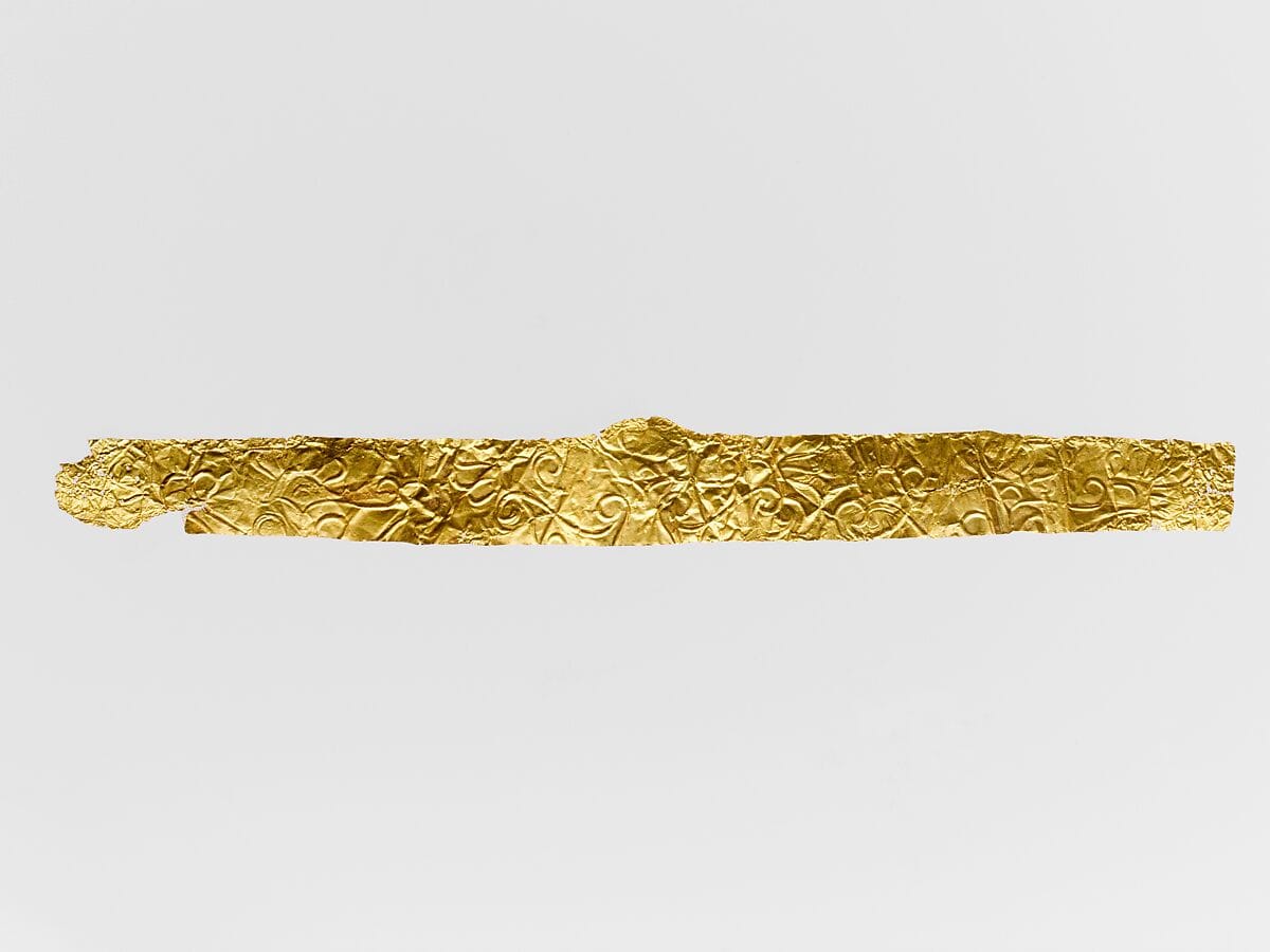 Gold diadem, Classical Cypriot jewelry
