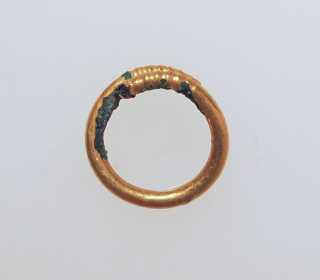 Earring or spiral, Bronze Age Cypriot jewelry