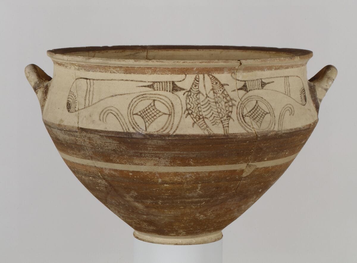 Terracotta krater, Late Bronze Age III Cypriot jar