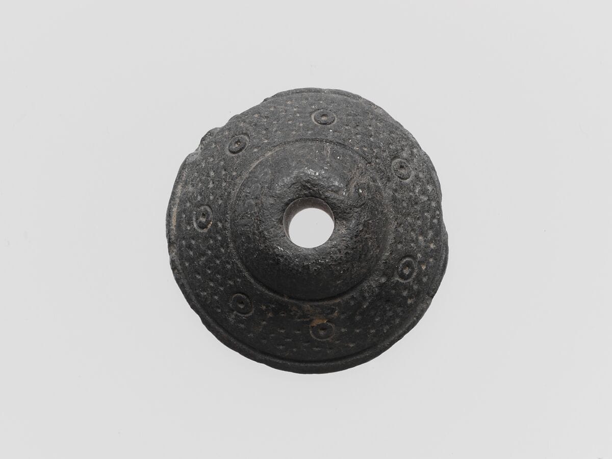 Chlorite spindle whorl, Late Bronze Age III Cypriot tool