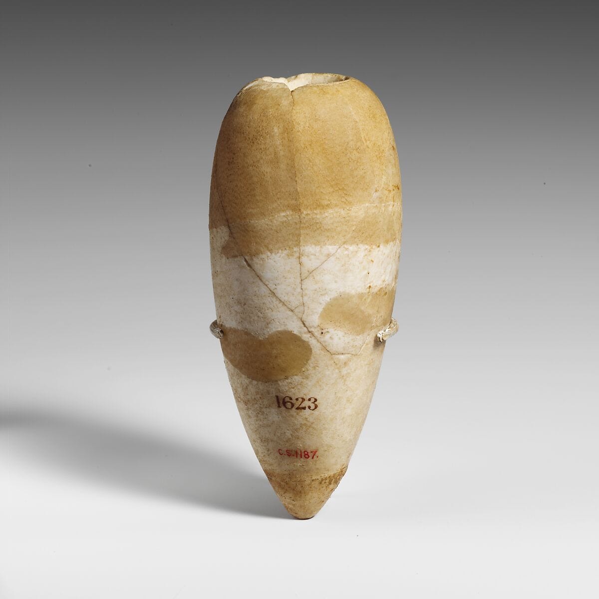 Alabaster pointed alabastron, Late Bronze Age II Cypriot flask