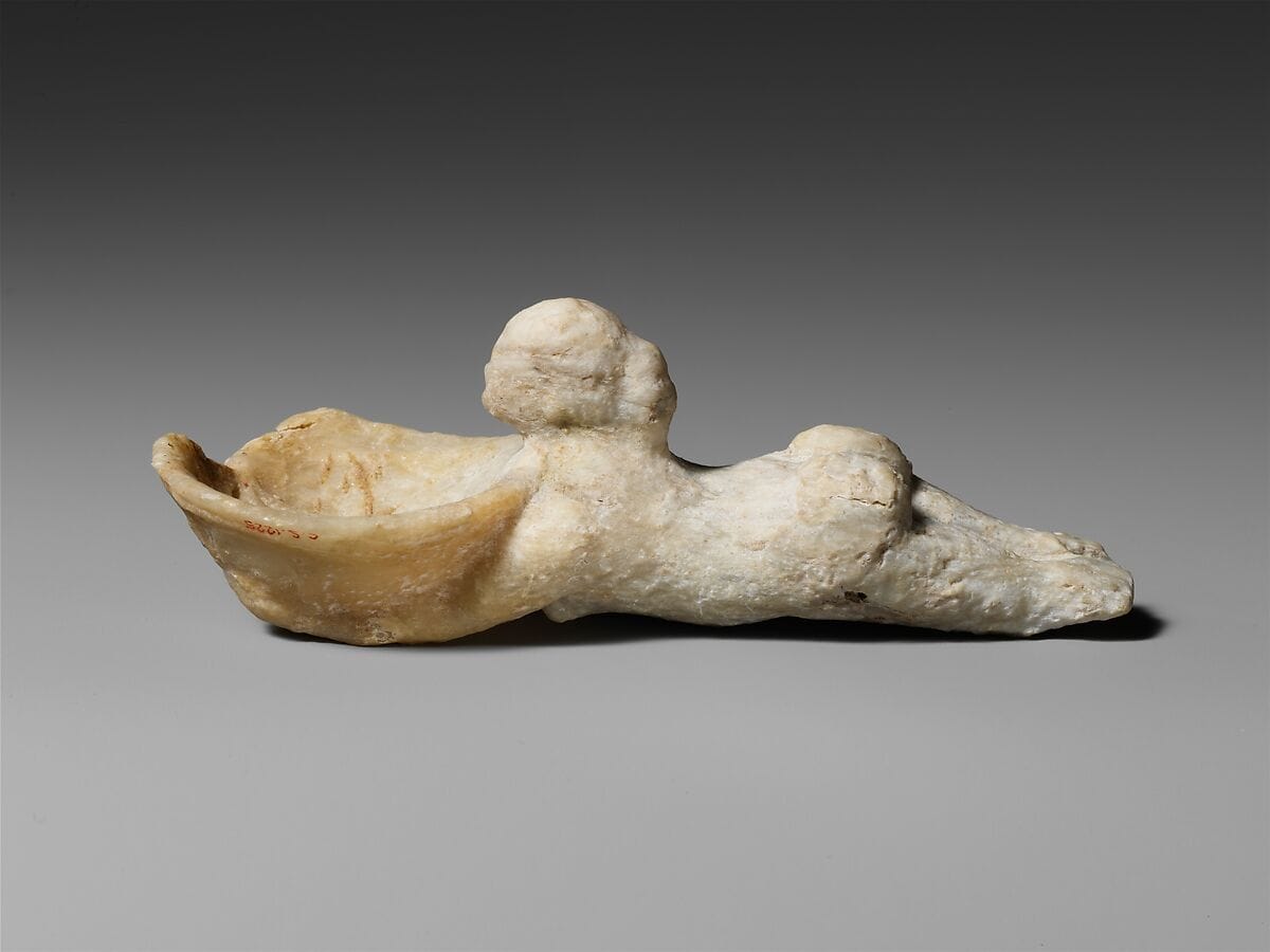 Alabaster spoon or ladle, Late Bronze Age III Cypriot dipper