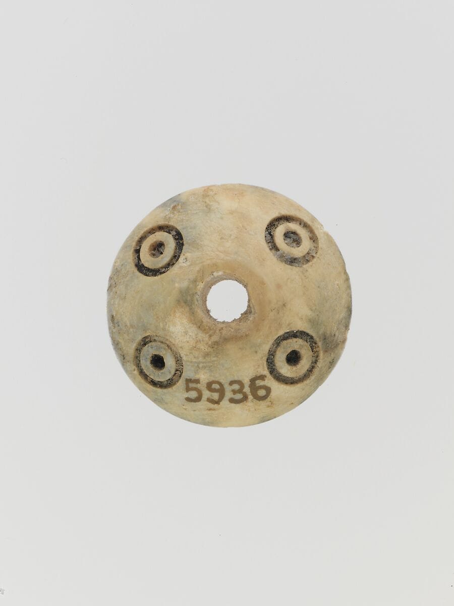 Bone spindle whorl, Late Bronze Age II Cypriot tool
