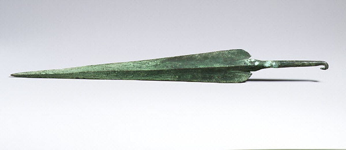 Copper alloy spearhead, Early Bronze Age I Cypriot weapons & armour