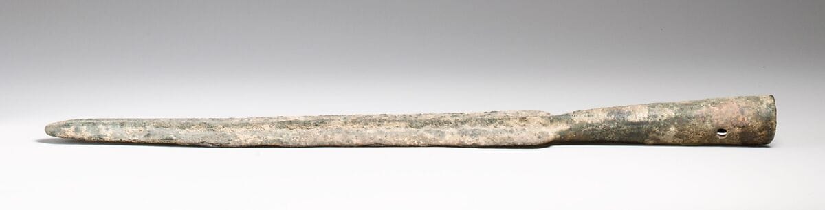 Bronze spearhead, Late Bronze Age III Cypriot weapons & armour
