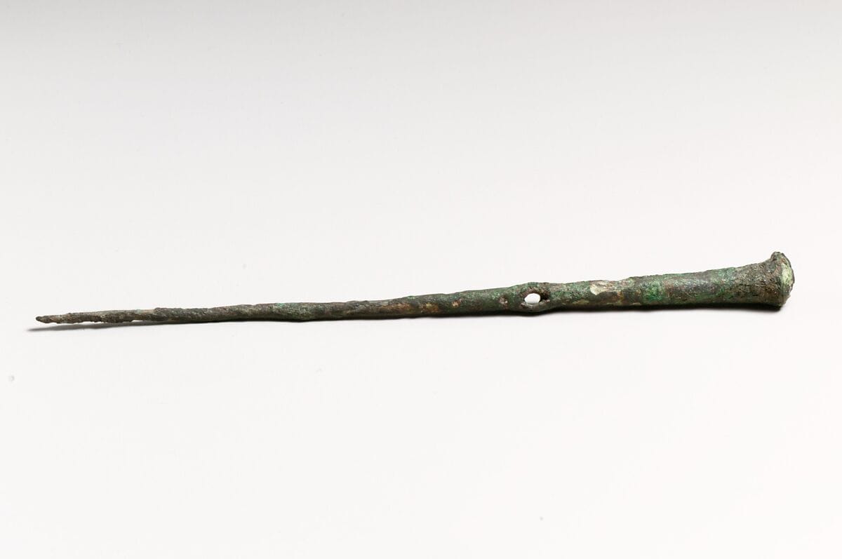 Pin, eyelet type, Bronze Age Cypriot jewelry