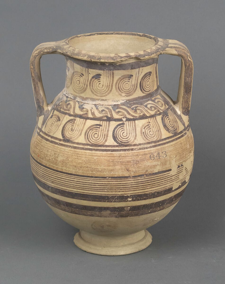 Dinos, Archaic II Cypriot jar