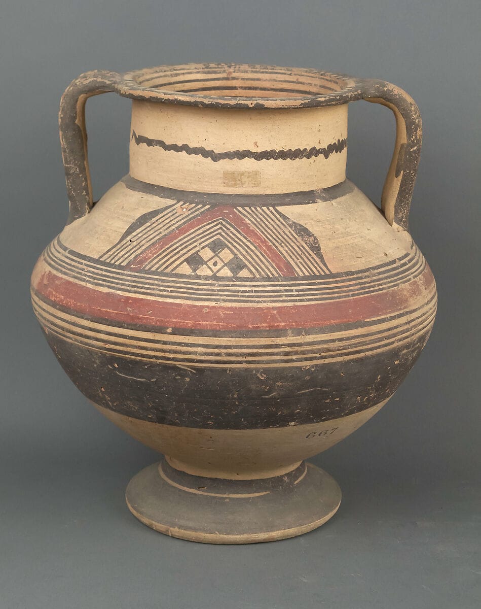 Krater, Late Bronze Age III Cypriot jar