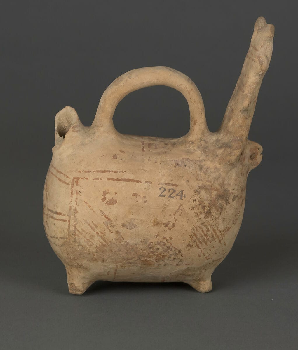 Askos in the form of an animal, Middle Bronze Age II Cypriot flask