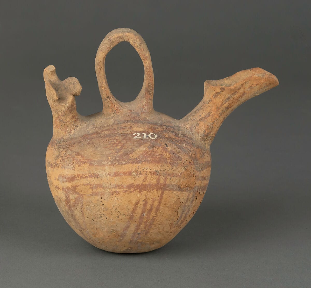 Askos in the form of an animal, Middle Bronze Age II Cypriot flask