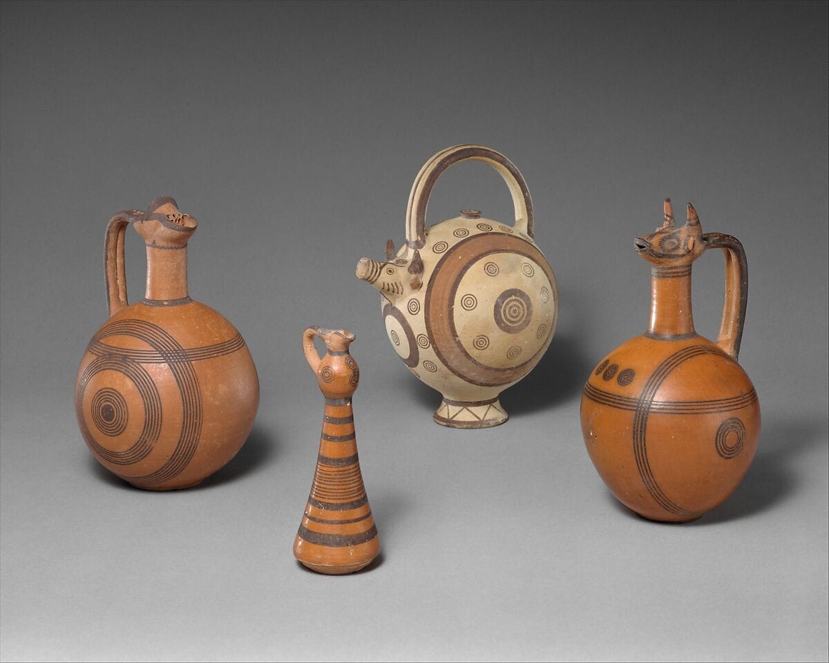 Terracotta composite juglet, Archaic I Cypriot