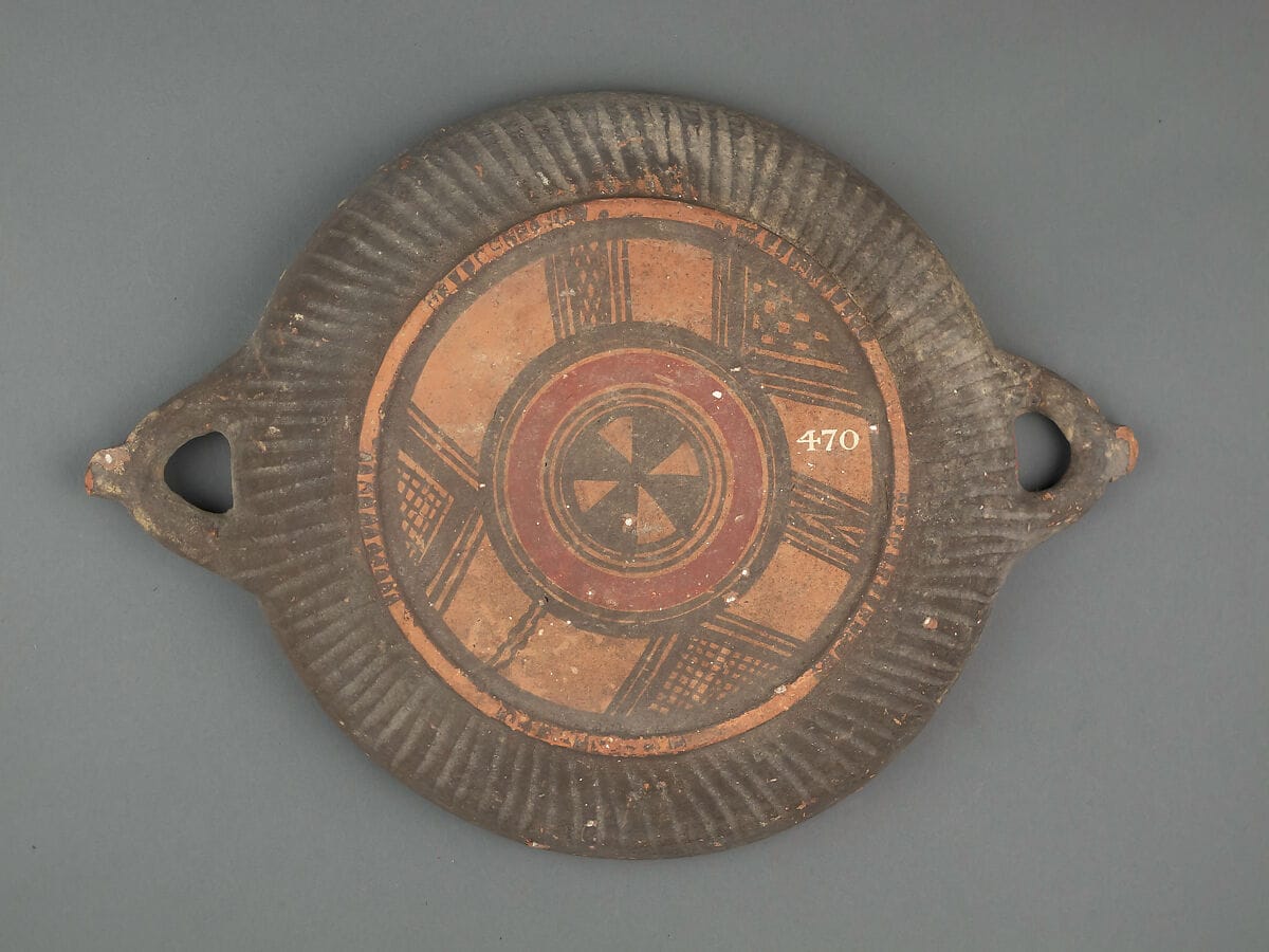 Plate, Geometric II Cypriot dish