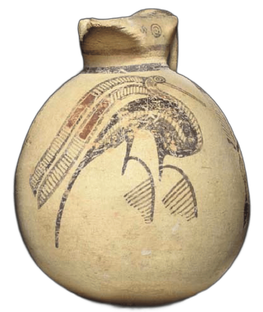 Oinochoe with Free Field Bird, Archaic I Cypriot jug