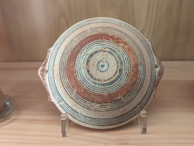 Bichrome IV Bowl with Red-Painted Pierced Lug Handles