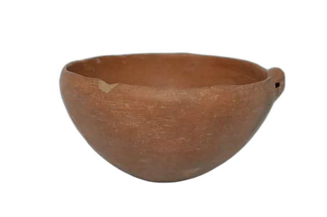 Red Polished Mottled Bowl