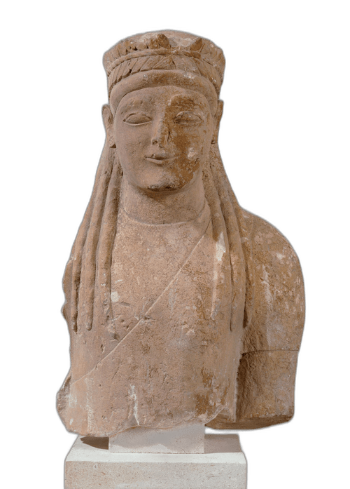 Upper part of a male votive statue, Archaic II Cypriot