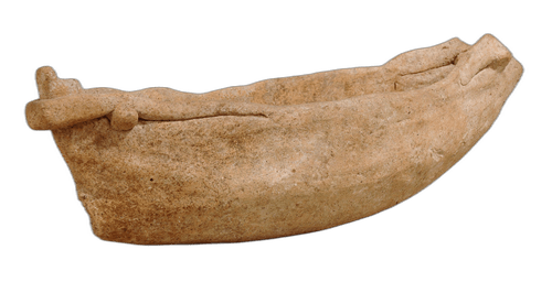 Model of a ship of the Plain White Ware, Archaic I Cypriot statue